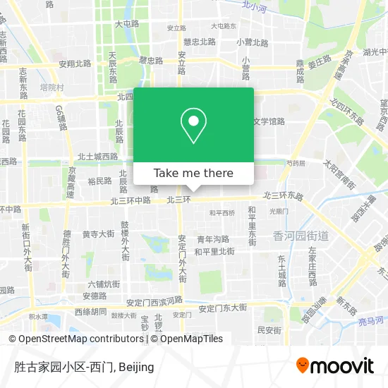 胜古家园小区-西门 map