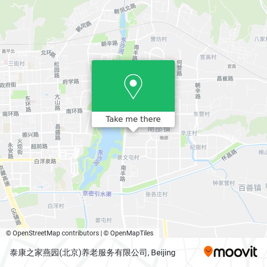 泰康之家燕园(北京)养老服务有限公司 map