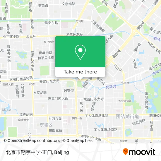 北京市翔宇中学-正门 map
