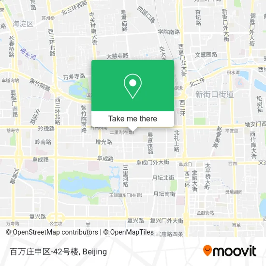 百万庄申区-42号楼 map