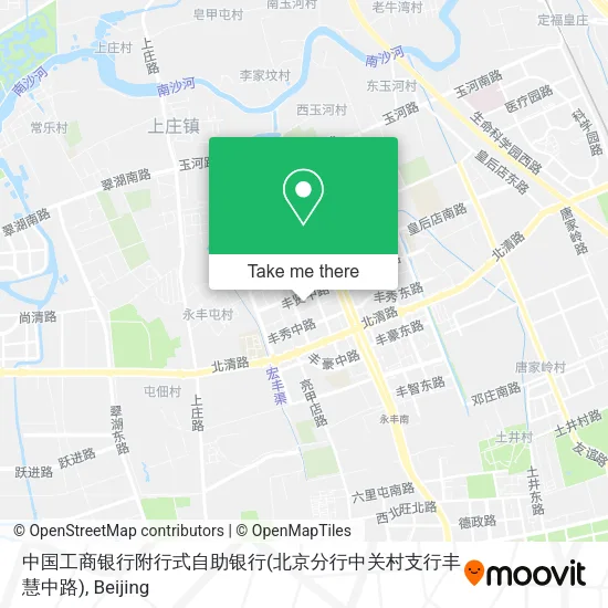 中国工商银行附行式自助银行(北京分行中关村支行丰慧中路) map