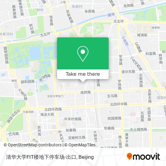 清华大学FIT楼地下停车场-出口 map