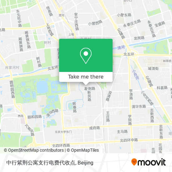 中行紫荆公寓支行电费代收点 map