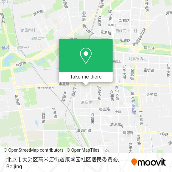 北京市大兴区高米店街道康盛园社区居民委员会 map