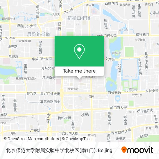 北京师范大学附属实验中学北校区(南1门) map