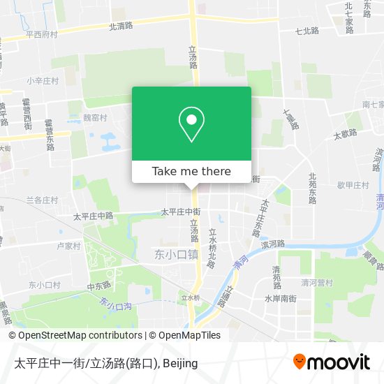 太平庄中一街/立汤路(路口) map