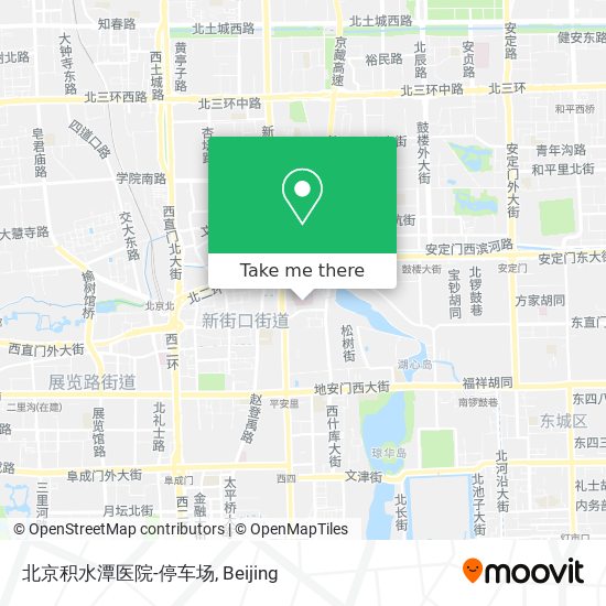 北京积水潭医院-停车场 map