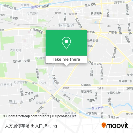 大方居停车场-出入口 map