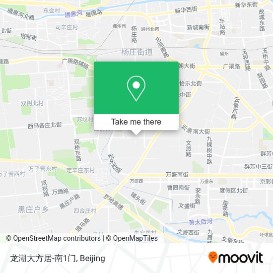 龙湖大方居-南1门 map