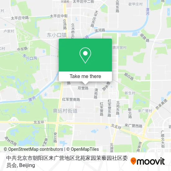 中共北京市朝阳区来广营地区北苑家园茉藜园社区委员会 map