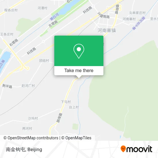 南金钩屯 map