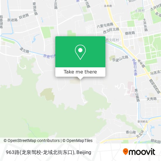 963路(龙泉驾校-龙域北街东口) map