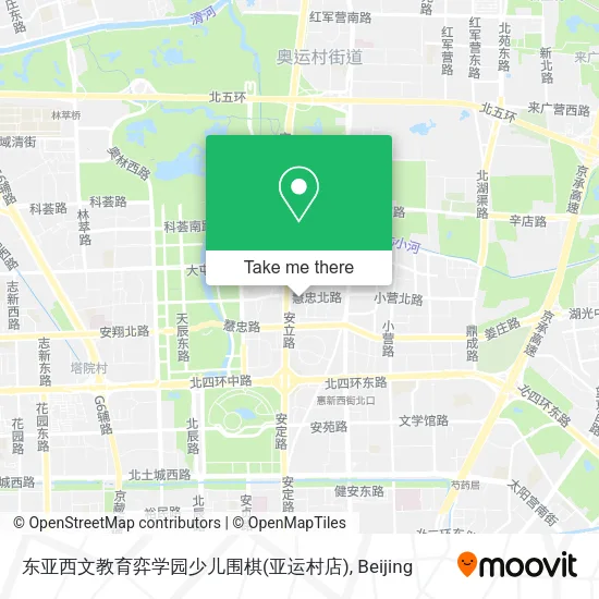 东亚西文教育弈学园少儿围棋(亚运村店) map