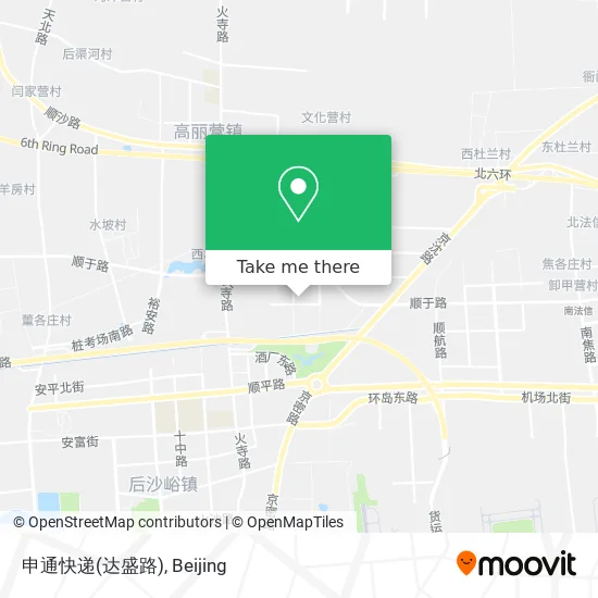 申通快递(达盛路) map
