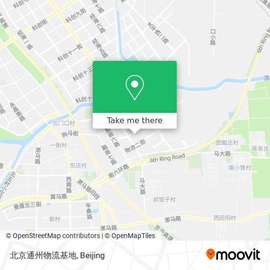 北京通州物流基地 map