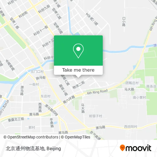 北京通州物流基地 map