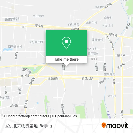 宝供北京物流基地 map
