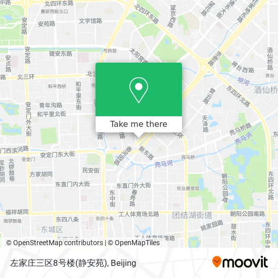 左家庄三区8号楼(静安苑) map