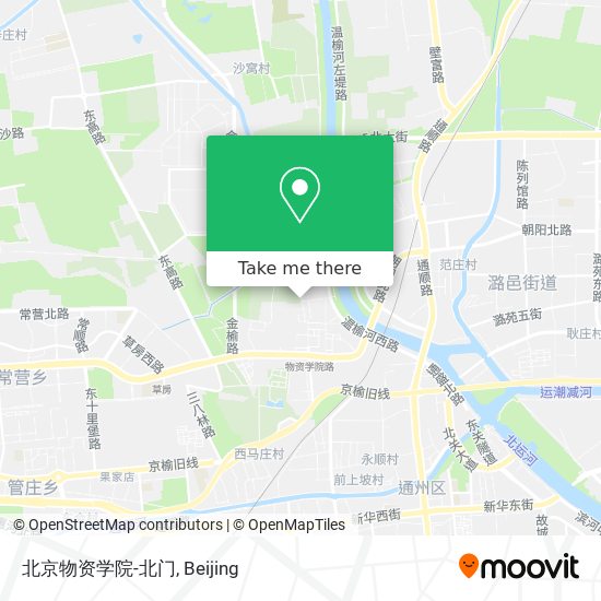 北京物资学院-北门 map