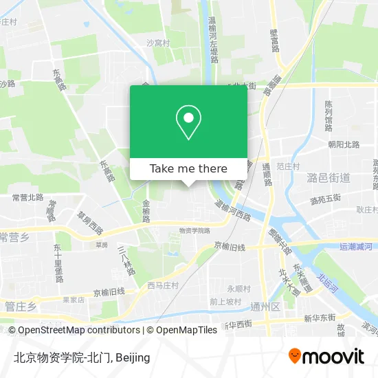北京物资学院-北门 map