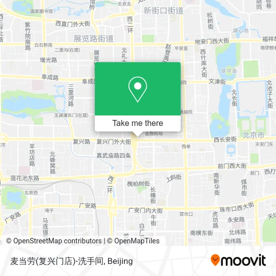 麦当劳(复兴门店)-洗手间 map