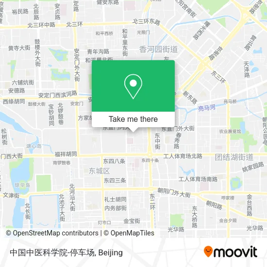 中国中医科学院-停车场 map