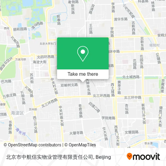 北京市中航信实物业管理有限责任公司 map