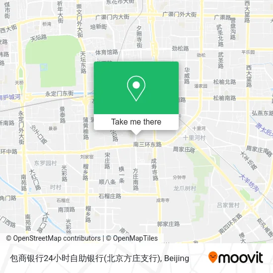 包商银行24小时自助银行(北京方庄支行) map