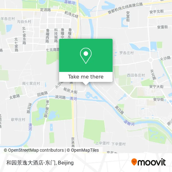 和园景逸大酒店-东门 map