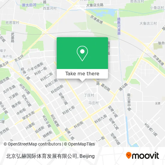 北京弘赫国际体育发展有限公司 map