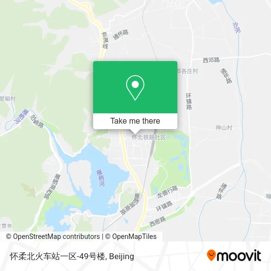 怀柔北火车站一区-49号楼 map