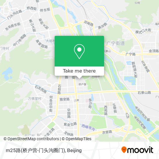 m25路(桥户营-门头沟圈门) map