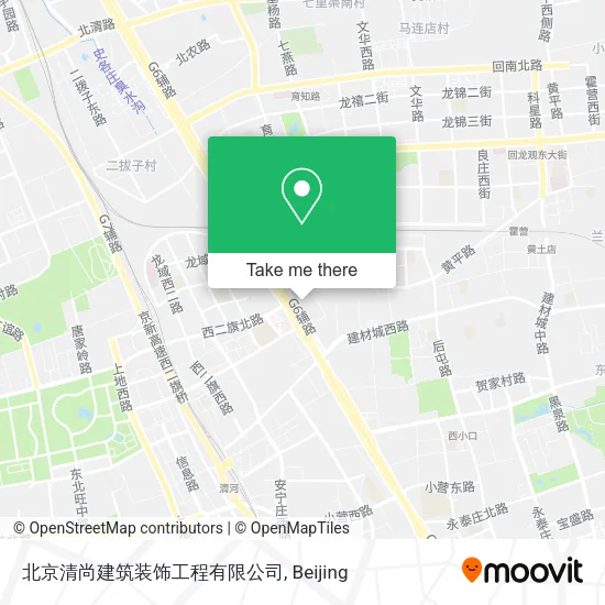 北京清尚建筑装饰工程有限公司 map
