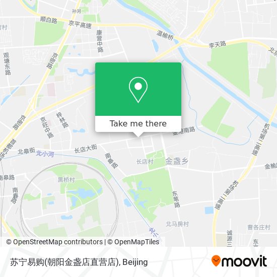 苏宁易购(朝阳金盏店直营店) map