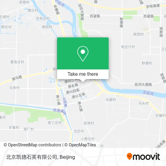 北京凯德石英有限公司 map