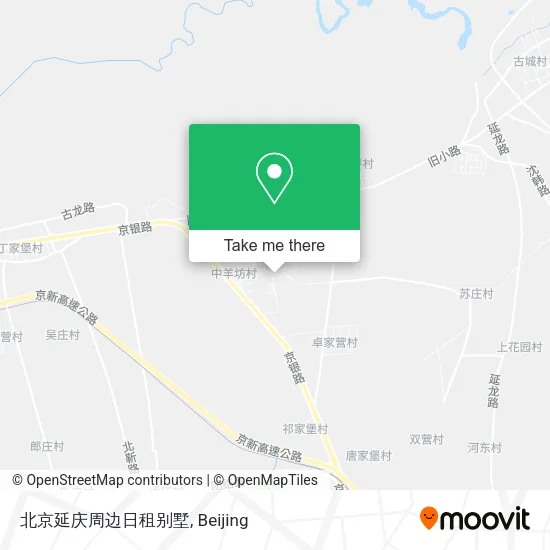 北京延庆周边日租别墅 map