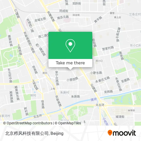 北京栉风科技有限公司 map
