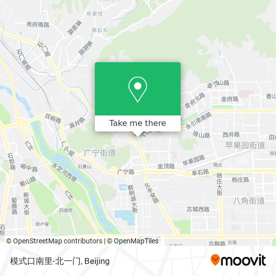 模式口南里-北一门 map