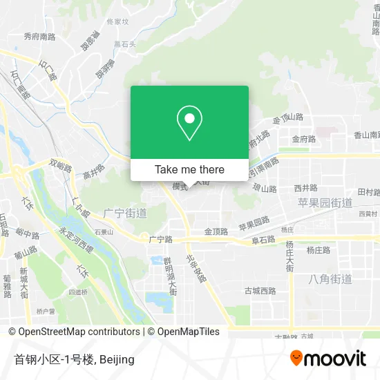 首钢小区-1号楼 map