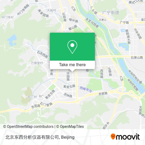 北京东西分析仪器有限公司 map