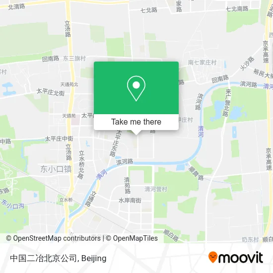 中国二冶北京公司 map