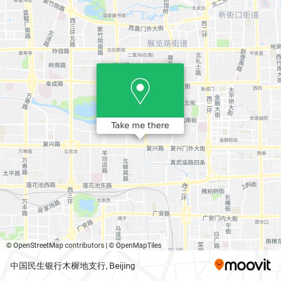 中国民生银行木樨地支行 map