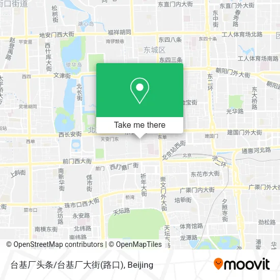 台基厂头条/台基厂大街(路口) map