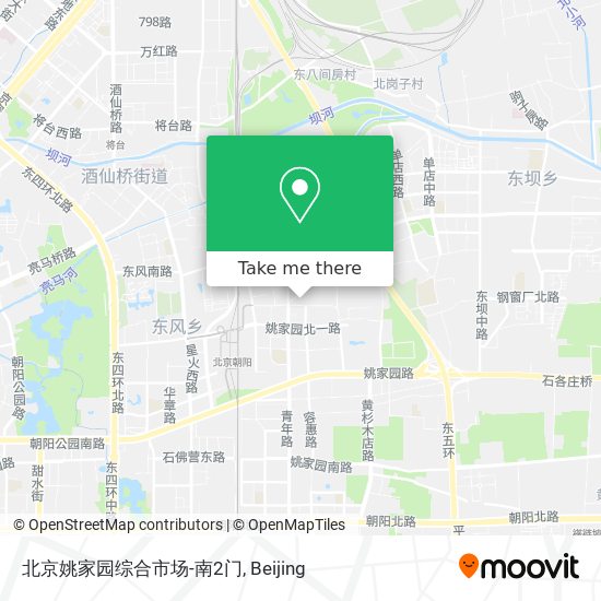 北京姚家园综合市场-南2门 map