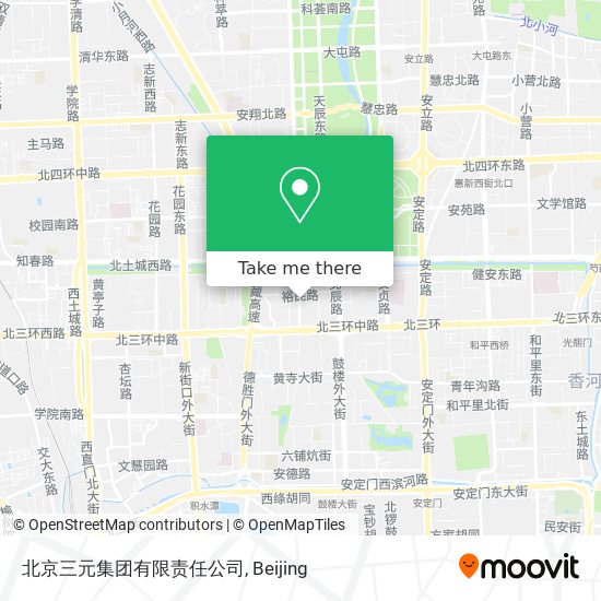 北京三元集团有限责任公司 map