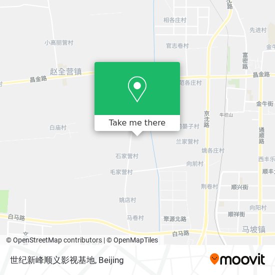 世纪新峰顺义影视基地 map