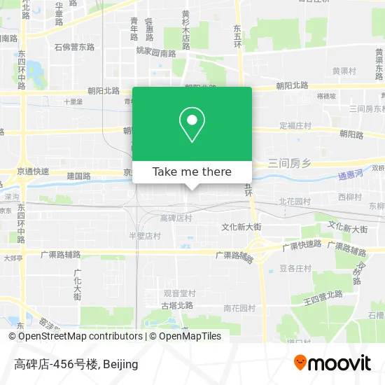 高碑店-456号楼 map