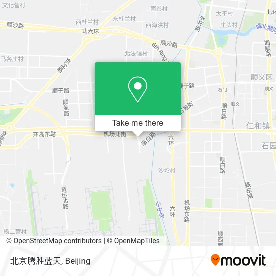 北京腾胜蓝天 map