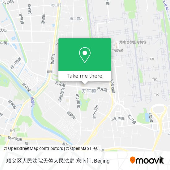 顺义区人民法院天竺人民法庭-东南门 map