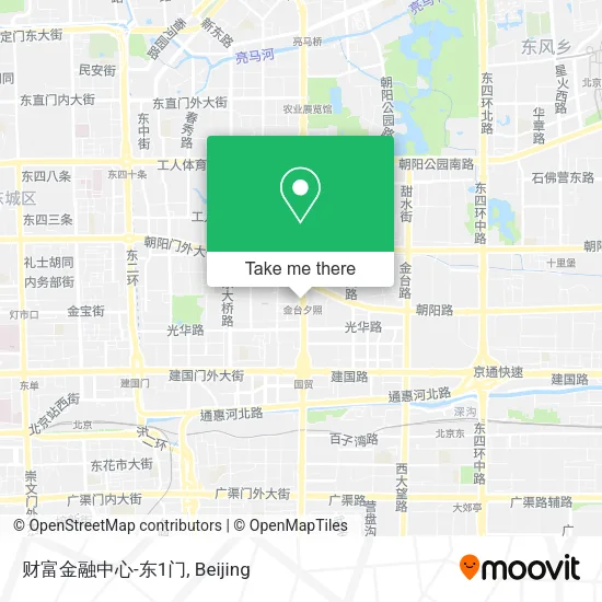 财富金融中心-东1门 map
